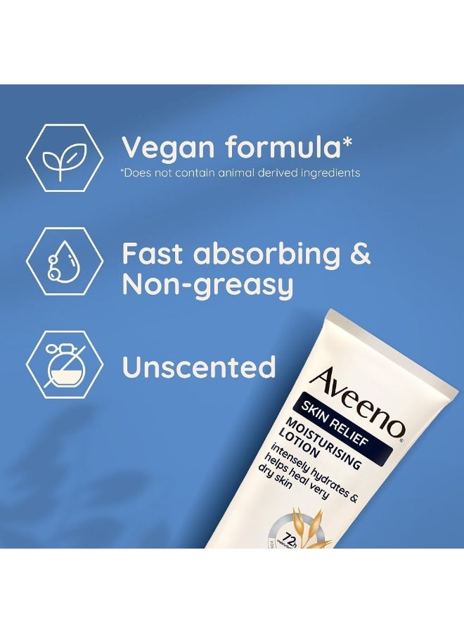Aveeno Skin Relief Moisturising Hand Cream (1x 75ml), Nourishing Cream to Soothe and Moisturise Very Dry Skin, Enriched Formula for Hydrating Irritable and Dry Hands, with 72-Hour Hydration - Image 3